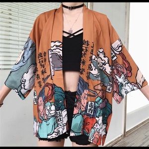 Yesstyle Printed Kimono Jacket